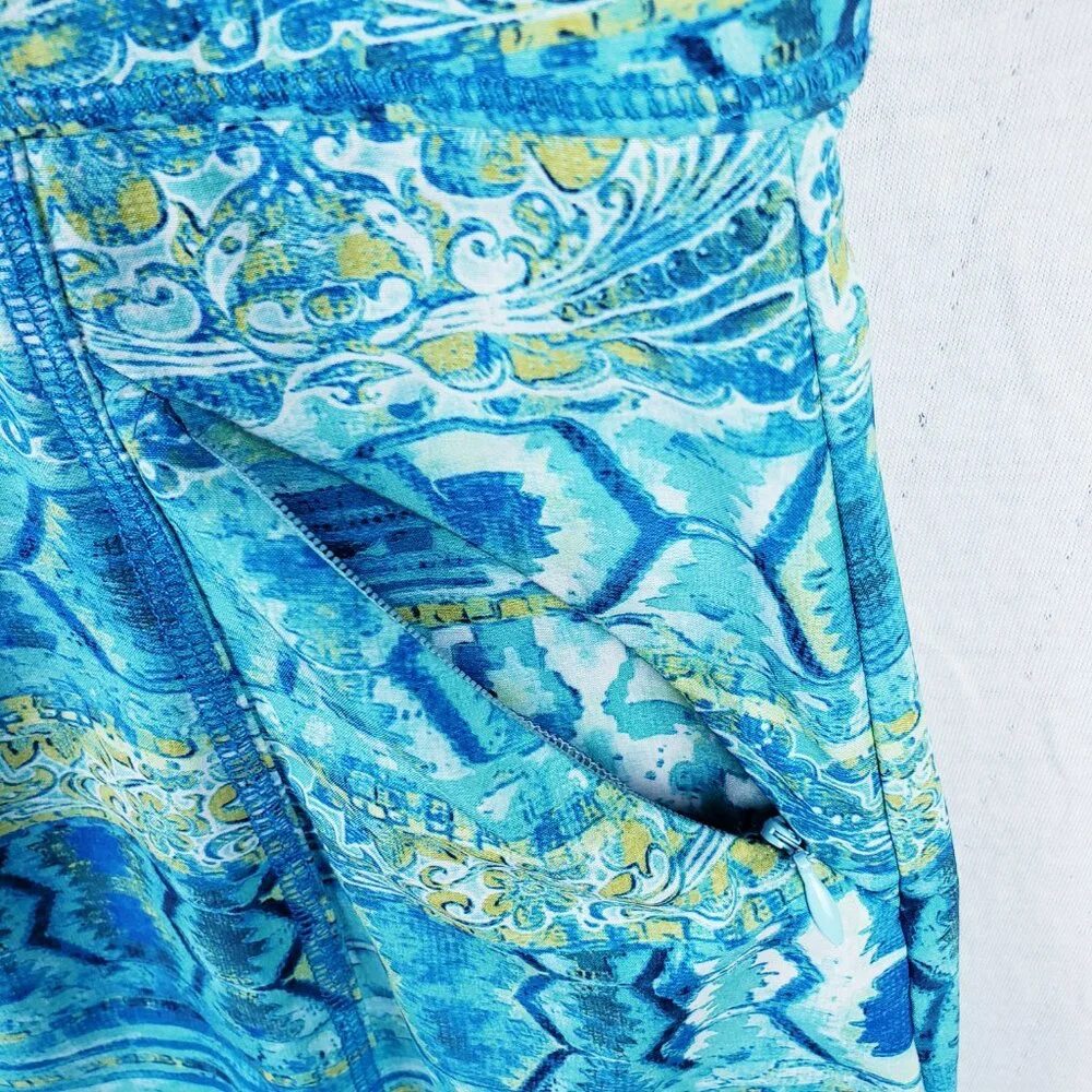 Title Nine Nimblene Dress Abstract Print size 2 Travel Sporty Active Pickleball